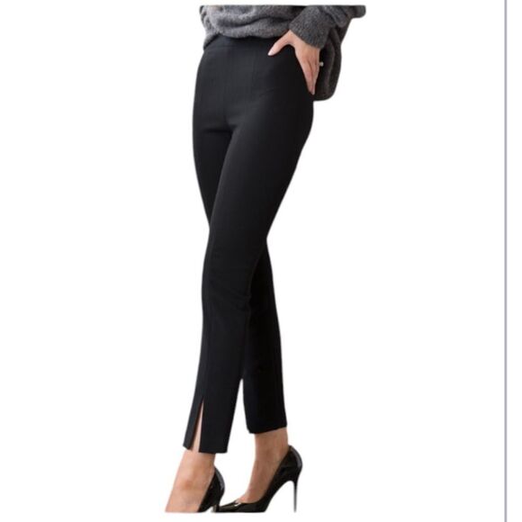 Tibi Anson Stretch Tailored Ankle Length Legging in Black Size 8 - Picture 1 of 13